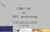 CBM-ToF vs RPC workshop D. Gonzalez-Diaz and A. Schüttauf for the CBM-TOF working group 26-02-2008.