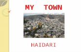MY TOWN HAIDARI. History Haidari Haidari is a western suburb of Athens, located between Mount Egaleo and the Poikilo Oros. Centuries now is the natural