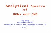 1 Analytical Spectra of RGWs and CMB Yang Zhang Astrophysics Center University of Science and Technology of China (USTC)