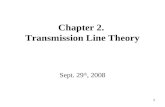 1 Chapter 2. Transmission Line Theory Sept. 29 th, 2008.