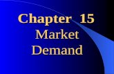 Chapter 15 Market Demand One can think of the market demand as the demand of some “ representative consumer ”.