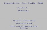 Biostatistics Case Studies 2008 Peter D. Christenson Biostatistician  Session 3: Replicates.