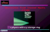 Neutrinos from Stored Muons STORM physics with a μ storage ring.