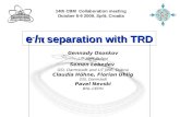 E - / π separation with TRD Gennady Ososkov LIT JINR, Dubna Semen Lebedev GSI, Darmstadt and LIT JINR, Dubna Claudia Höhne, Florian Uhlig GSI, Darmstadt.