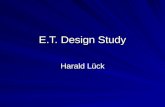 E.T. Design Study Harald Lück. 3 main noise sources Thermal Noise Seismic Shot Noise.