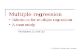Multiple regression - Inference for multiple regression - A case study IPS chapters 11.1 and 11.2 © 2006 W.H. Freeman and Company.
