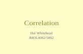 Correlation Hal Whitehead BIOL4062/5062. The correlation coefficient Tests Non-parametric correlations Partial correlation Multiple correlation Autocorrelation