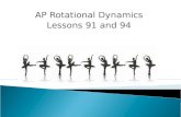 AP Rotational Dynamics Lessons 91 and 94.  Matter tends to resist changes in motion ◦ Resistance to a change in velocity is inertia ◦ Resistance to a.