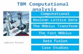 TBM Computational analysis Computational Framework Boolean Lattice Data Structure The M öbius Transform Data Fusion Algorithm Case Studies The Fast M öbius.