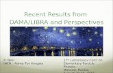 Recent Results from DAMA/LIBRA and Perspectives P. Belli INFN – Roma Tor Vergata 17 th Lomonosov Conf. on Elementary Particle Physics Moscow, Russia, August.