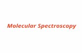 Molecular Spectroscopy. Spectroscopy is the study of the absorption, emission and scattering of electromagnetic radiation by matter. Weak em radiation.
