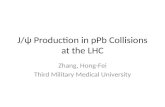 J/ψ Production in pPb Collisions at the LHC Zhang, Hong-Fei Third Military Medical University.