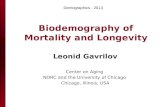 CONTEMPORARY METHODS OF MORTALITY ANALYSIS Biodemography of Mortality and Longevity Leonid Gavrilov Center on Aging NORC and the University of Chicago.