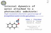 Adam J. Fleisher Justin W. Young David W. Pratt Department of Chemistry University of Pittsburgh Internal dynamics of water attached to a photoacidic substrate: