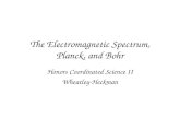 The Electromagnetic Spectrum, Planck, and Bohr Honors Coordinated Science II Wheatley-Heckman.