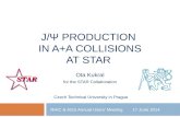 J/Ψ PRODUCTION IN A+A COLLISIONS AT STAR Ota Kukral for the STAR Collaboration Czech Technical University in Prague RHIC & AGS Annual Users’ Meeting 17.