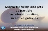 1. Hep 2013 Dr. Nectaria A. B. Gizani HOU Talk Outline Acceleration of particles in AGN  Jets (and containing structures, e.g. knots, hotspots)  Magnetic.