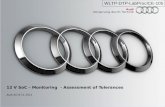 12 V SoC – Monitoring - Assessment of Tolerances Audi AG 8.11.2011 WLTP-DTP-LabProcICE-105.