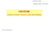 NESTOR SIMULATION TOOLS AND METHODS Antonis Leisos Hellenic Open University Vlvnt Workhop.