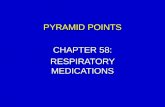 PYRAMID POINTS CHAPTER 58: RESPIRATORY MEDICATIONS.