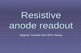 Resistive anode readout Stephen Turnbull CEA IRFU Saclay.