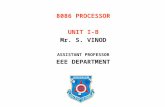 8086 PROCESSOR UNIT I-B Mr. S. VINOD ASSISTANT PROFESSOR EEE DEPARTMENT.
