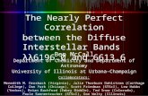 The Nearly Perfect Correlation between the Diffuse Interstellar Bands λλ6196.0 and 6613.6 Ben McCall Department of Chemistry and Department of Astronomy.