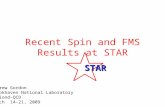 Recent Spin and FMS Results at STAR Andrew Gordon Brookhaven National Laboratory Moriond-QCD March 14-21, 2009 STAR.