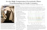 In-situ High Temperature Ferroelastic Phase Transformations in Oxide Ceramics Waltraud M. Kriven, University of Illinois at Urbana-Champaign, DMR 0211139.