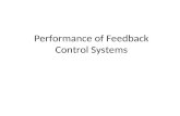 Performance of Feedback Control Systems. Test Input Signals: