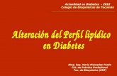 Bioq. Esp. María Mercedes Prado Cát. de Práctica Profesional Fac. de Bioquímica (UNT) Actualidad en Diabetes – 2012 Colegio de Bioquimicos de Tucumán