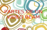PARTES DE UN VIDEO BEAM. UN VIDEO BEAM ES UN DISPOSITIVO ÓPTICO- MECÁNICO QUE SIRVE PARA VER DIAPOSITIVAS (TRANSPARENCIAS FOTOGRÁFICAS) PROYECTADAS SOBRE