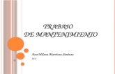 TRABAJO DE MANTENIMIENTO Ana Milena Martínez Jiménez 10-2