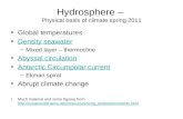 Hydrosphere –  Physical basis of climate spring 2011