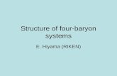 Structure of four-baryon systems