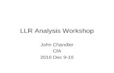 LLR Analysis Workshop
