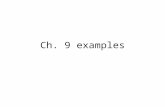 Ch. 9 examples