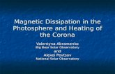 Magnetic Dissipation in the Photosphere and Heating of the Corona