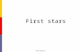 First stars