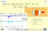 Data analysis BTF 23 e 24 mag 05