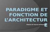 Paradigme et fonction de l’architecture