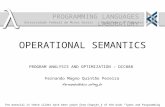 Operational Semantics