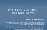 Politics via SMS:  Message sent?