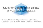 Study of Double Beta Decay of  48 Ca with CANDLES