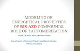 MODELING OF  ENERGETICAL  PROPERTIES OF  BIS-AZO  COMPOUNDS. ROLE OF  TAUTOMERIZATION