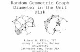 Random Geometric Graph Diameter in the Unit Disk