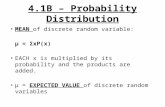 4.1B – Probability Distribution