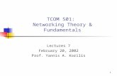 TCOM 501:  Networking Theory & Fundamentals