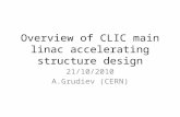 Overview of CLIC main  linac  accelerating structure design