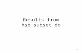 Results from hsb_